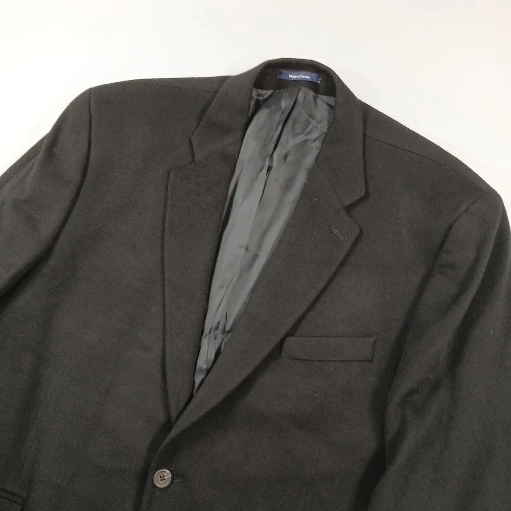 Ralph‎ Lauren Cashmere Sport Coat Mens 48R 50R Black Extremely Soft Blazer
